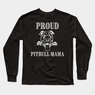 Pitbull Mama Love Pitbull Long Sleeve T-Shirt